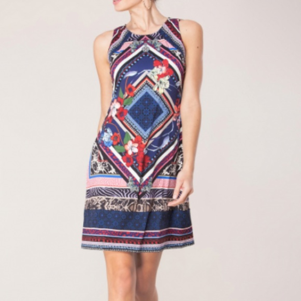 Hale Bob Dress Donata Sleeveless Jersey Sheath NWT